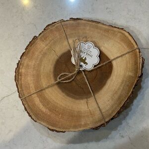 Natural Wood Slice Serving Board